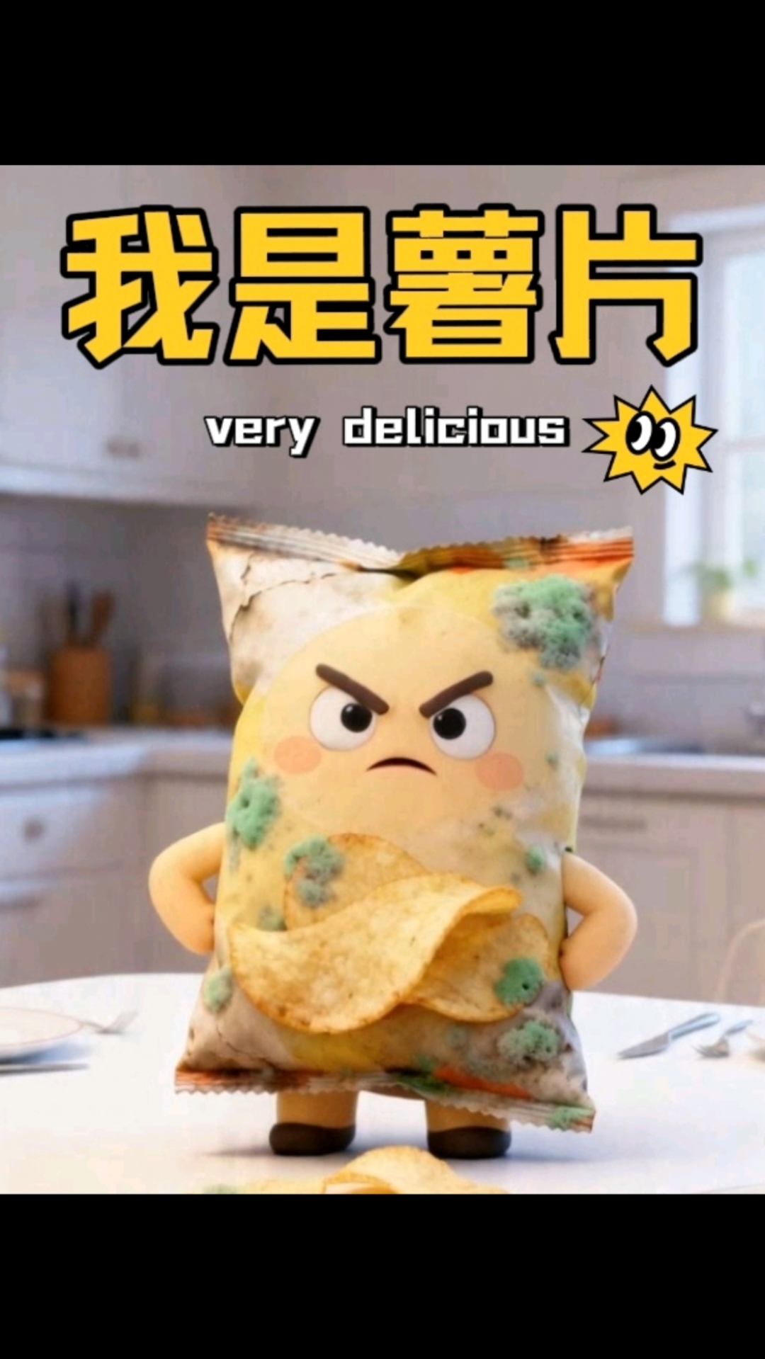 发霉薯片还能吃?它怒了:我可是有脾气的!