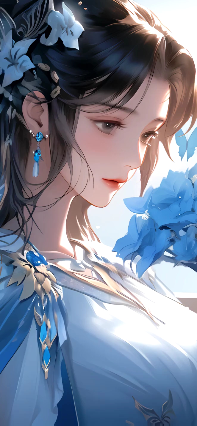 4K蝶恋花(动态美女壁纸)