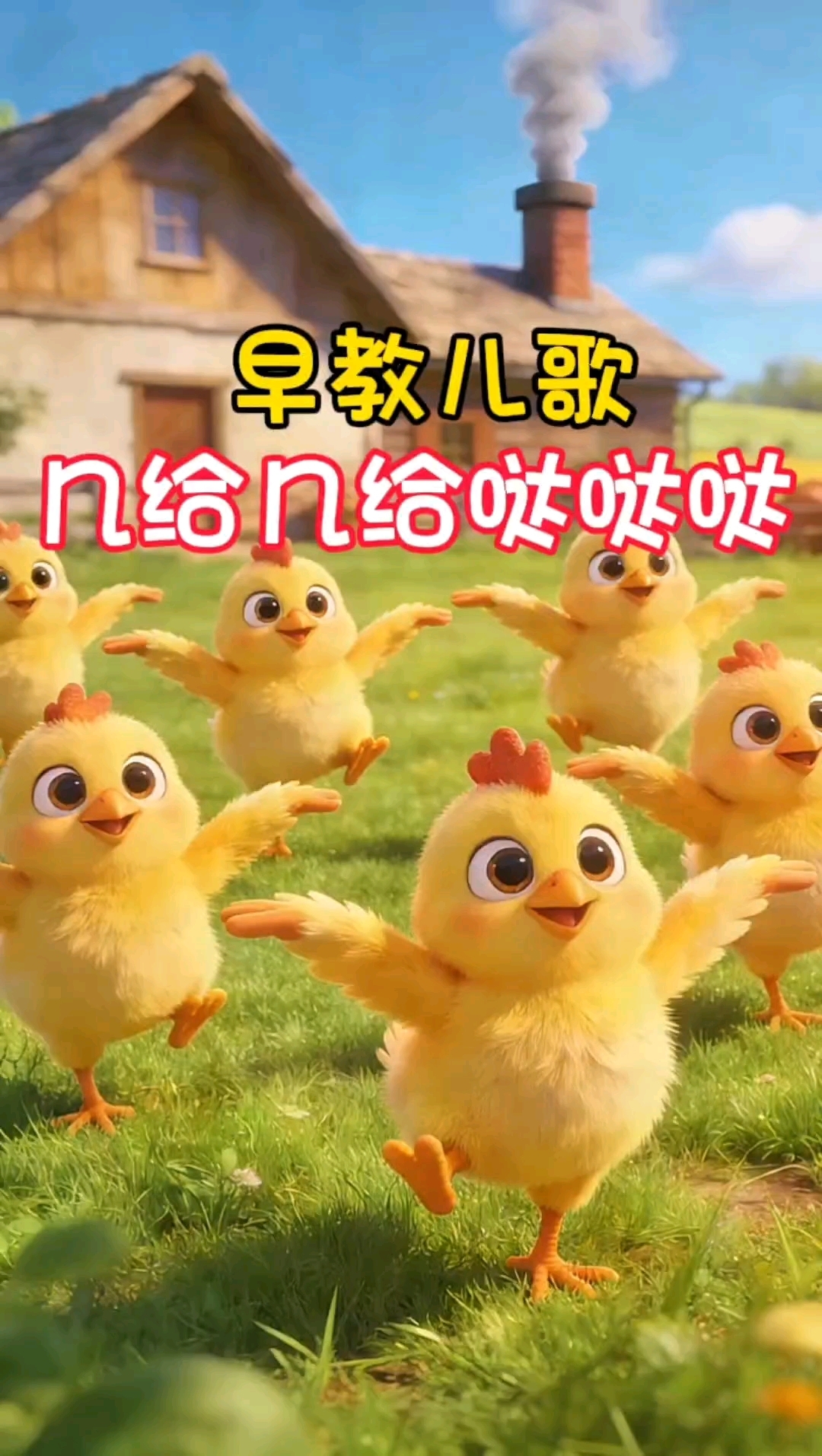 早教儿歌《几给几给哒哒哒》,可爱萌萌的小鸡宝宝来啦!