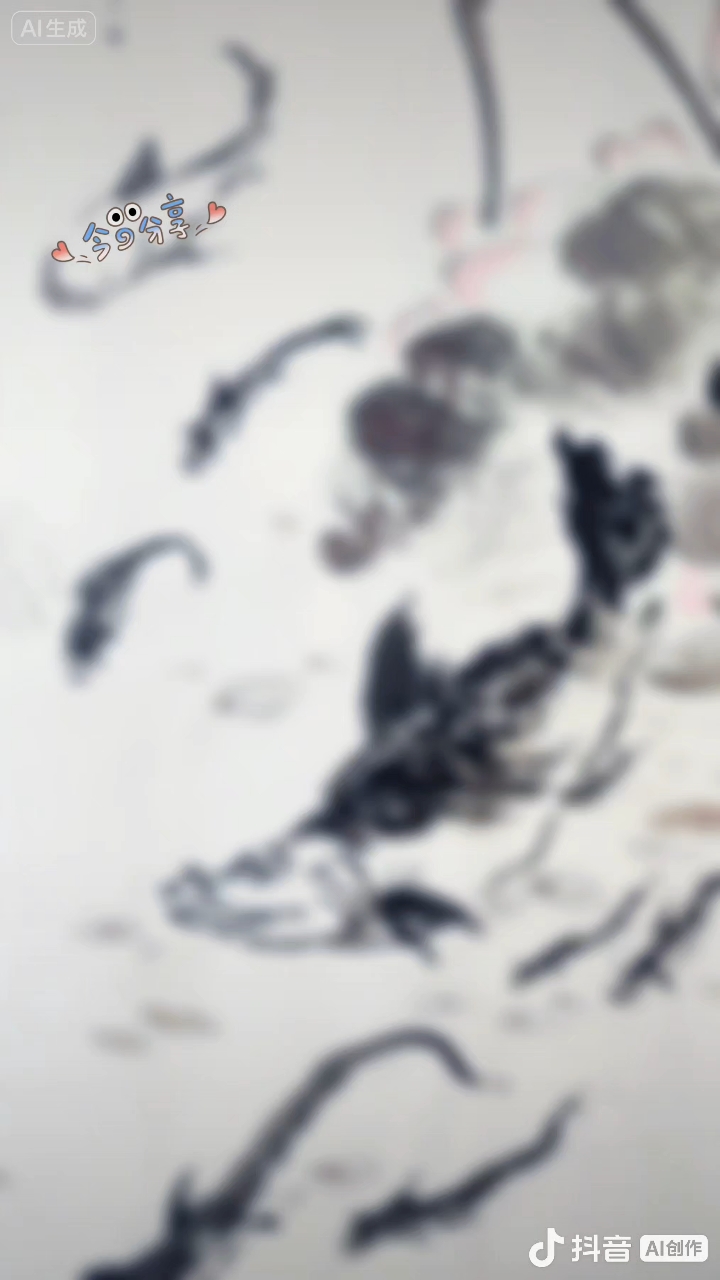 连年有余|闲逛画展,闯进水墨鱼的世界#齐志前国画
