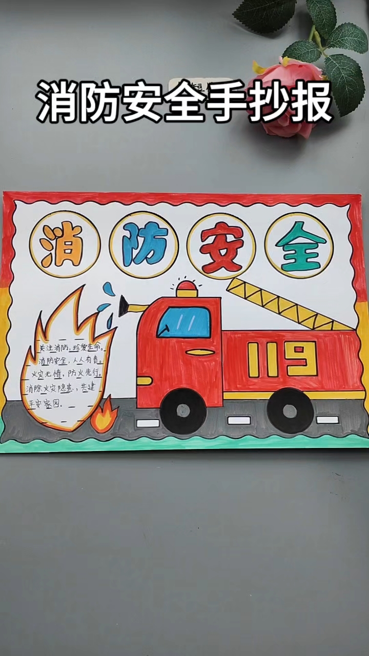 消防安全手抄报