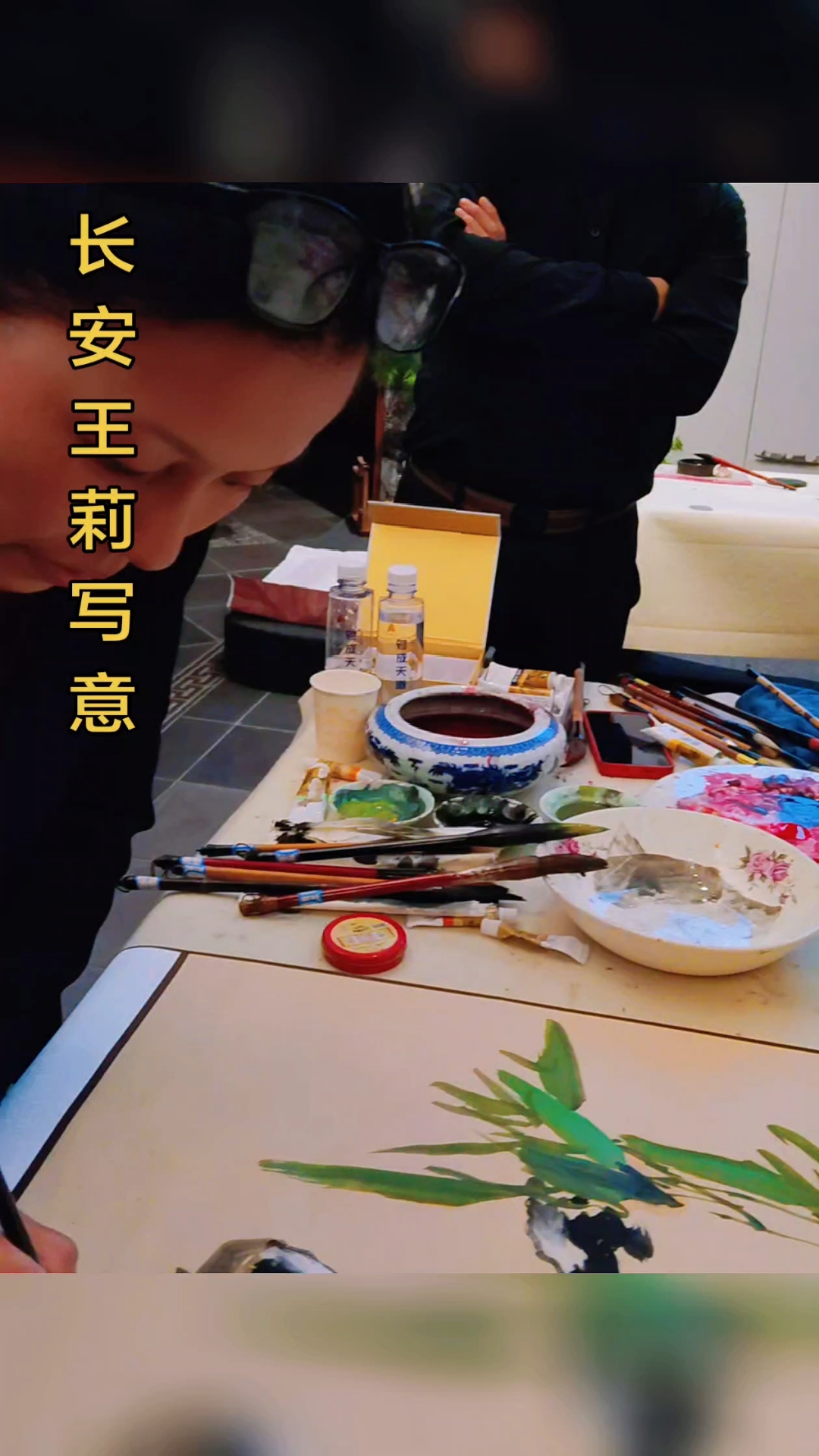 长安王莉写意#名家书画收藏# #纯手绘# #国画# #长安王莉#