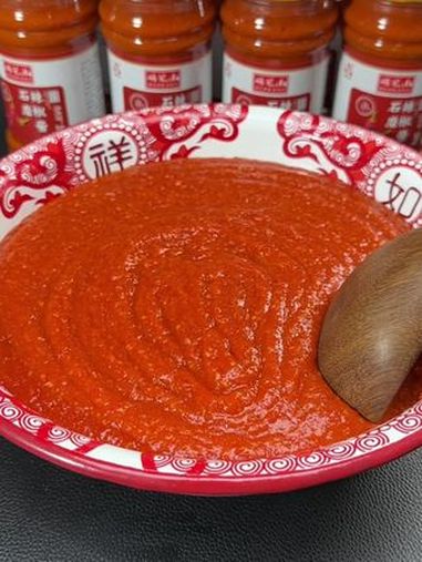 安徽特产石磨辣椒酱 辣椒酱 家乡特色美食 美味下饭菜 家乡的味道