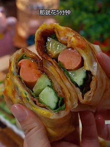 孩子上学的早餐要营养好吃还要简单快速,花5分钟做个鸡蛋灌饼 鸡蛋灌饼 早餐吃什么