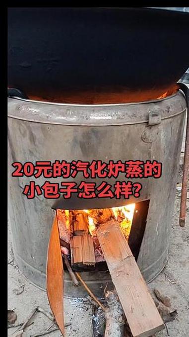 20元打造的气化柴火炉,15分钟开锅,蒸的小包子怎么样?#汽化炉 #农村 #过年