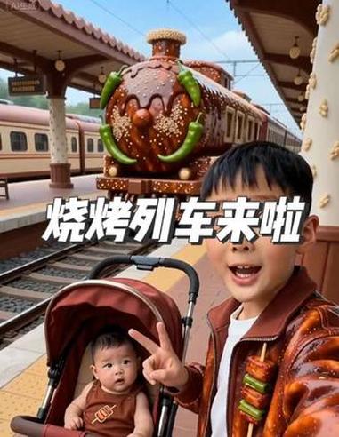 烧烤列车来啦 最爱的烧烤，我爱吃五花肉，你们呢？#五花肉烧烤 #烧烤 #撸串 #西瓜地铁奇