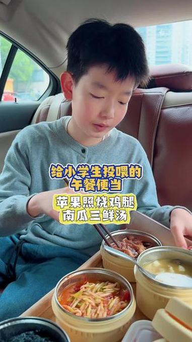 给小学生投喂的午餐便当|苹果照烧鸡腿、贝贝南瓜三鲜汤、西葫芦炒番茄!#送饭#美食分享 #小
