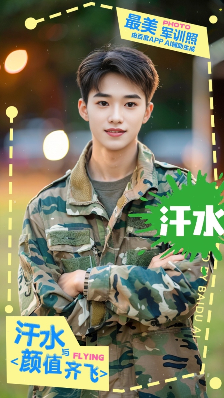 打卡最美军训照片