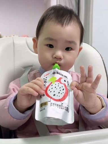 小柠檬超爱吃这个蔬菜水果泥 好吃到停不下来 好吃到停不下来 水果泥 方广肉泥 宝宝辅食 小