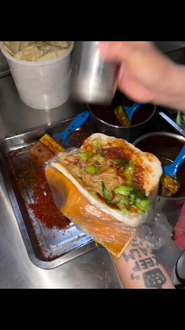 沭阳的小饼夹肉绝了