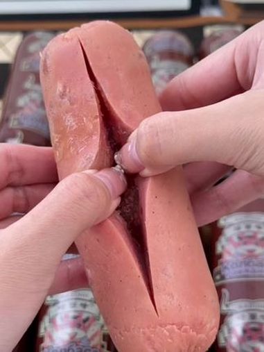 这牛肉筋香肠太香了