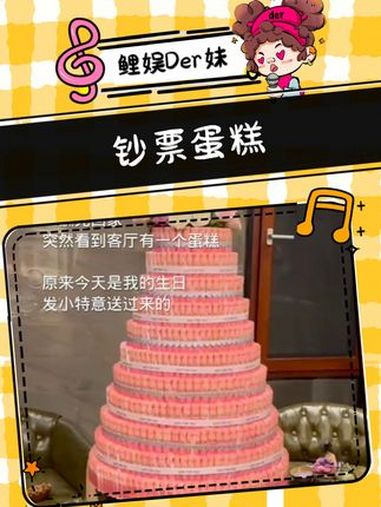 亲爱的朋友 我生日你会送我这个小蛋糕的吧 钞票 蛋糕 生日 闺蜜 礼物