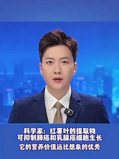 8月25日河南郑州（发布），科学家：红薯叶的提取物可抑制肺癌和乳腺癌细胞生长，它的营养价值
