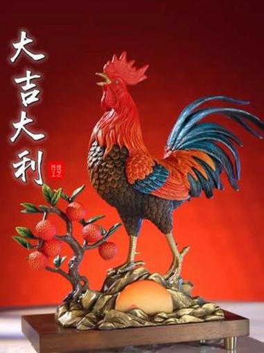 一本翻到底，也该换新的摆件了 #大吉大利 #公鸡 #家居装饰 #软装搭配 #铜摆件 罗