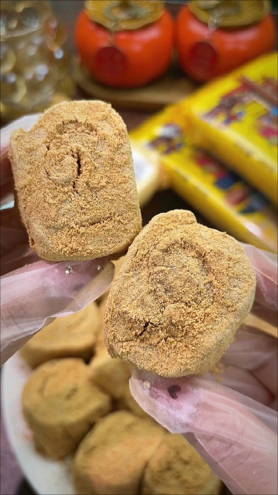 这个驴打滚一口回到童年啊