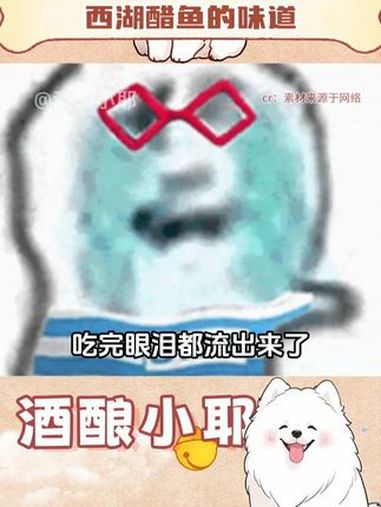 快速知道西湖醋鱼的味道(来源@半糖让我蛀牙)西湖醋鱼 杭州美食 抽象 内容过于真实