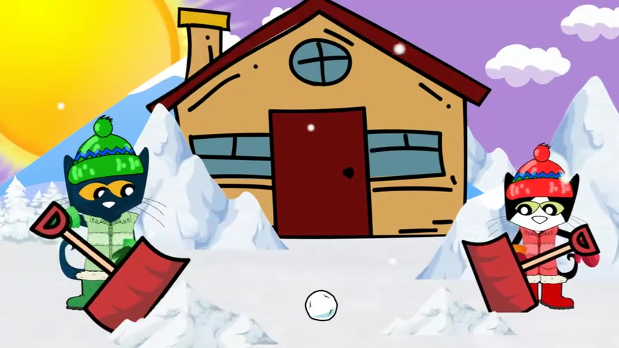 [图]「英文绘本」皮特猫pete the cat snow daze