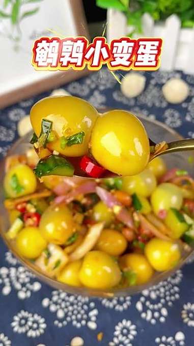 鹌鹑小变蛋,一口一个特别香!河南特产 鹌鹑变蛋 凉拌菜 一口一个 强烈推荐