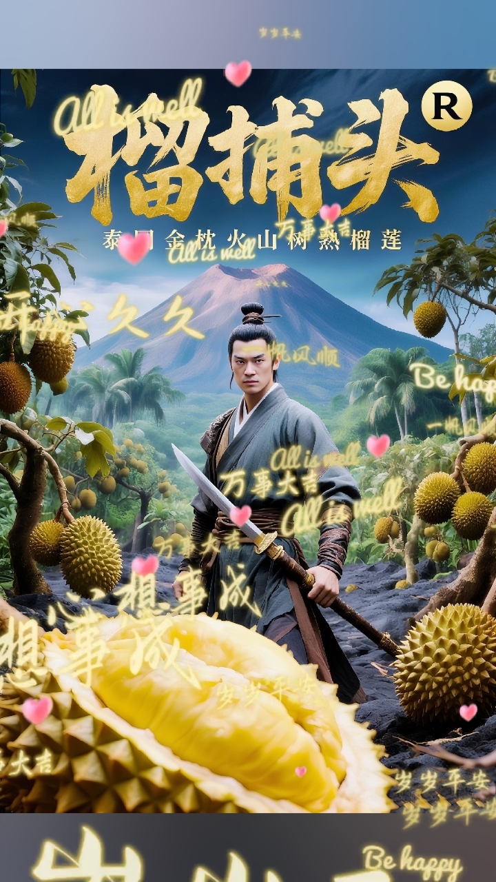 泰国金枕树熟火山空运榴莲