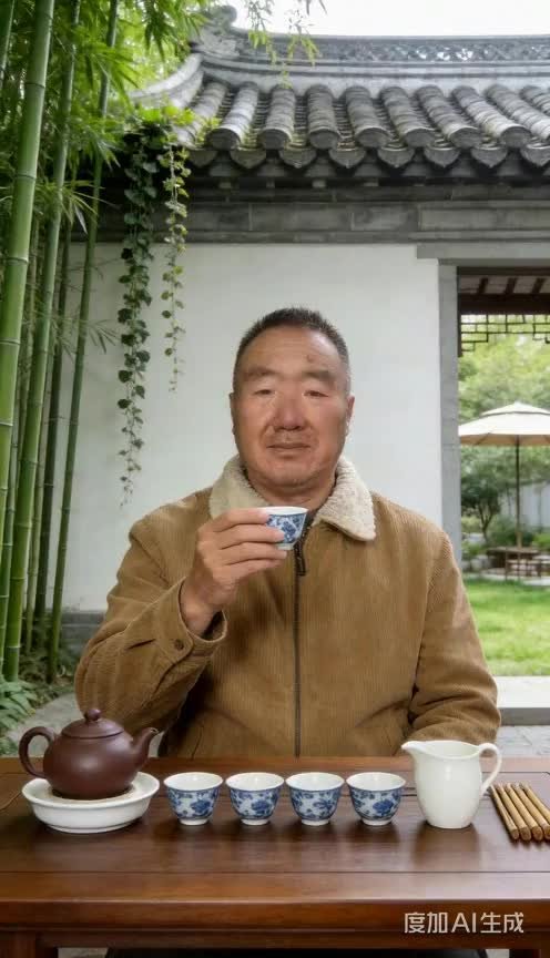 竹林雅韵，茶香满溢