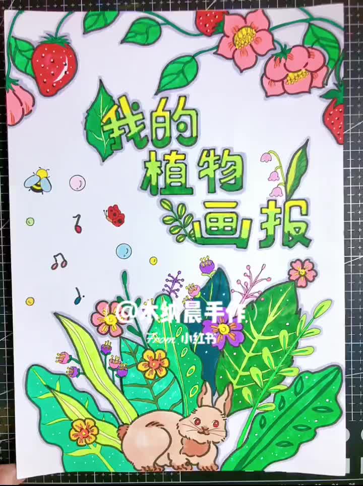自然笔记 花卉植物画报 植物手抄报 画册