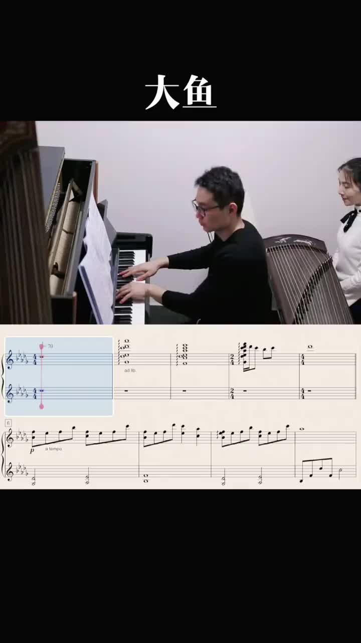 《大鱼》钢琴古筝合奏版