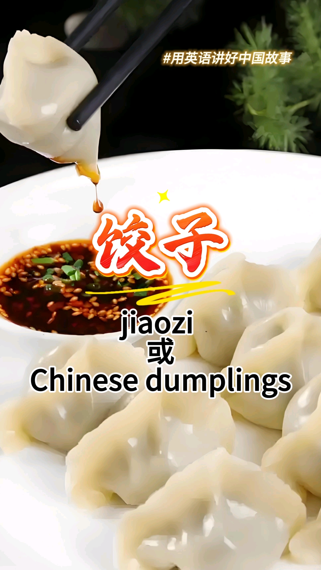 一起积累100个传统文化词汇(66)美食篇：饺子#英语#