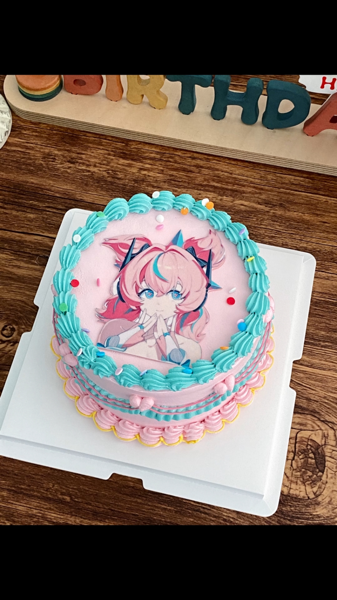 6寸糯米纸绝区零爱芮蛋糕 北京二次元生日蛋糕#绝区零#
