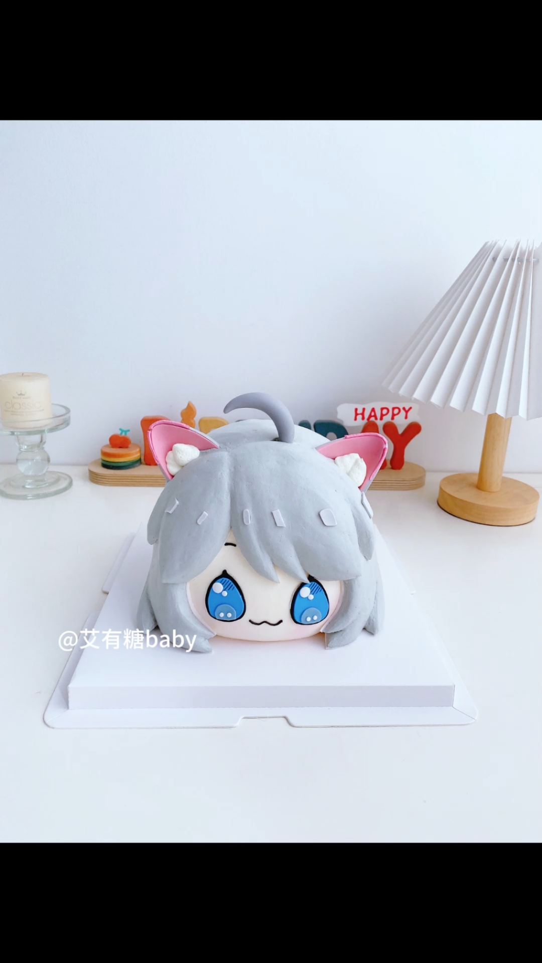 虚拟偶像星瞳大头生日蛋糕 北京二次元立体大头蛋糕