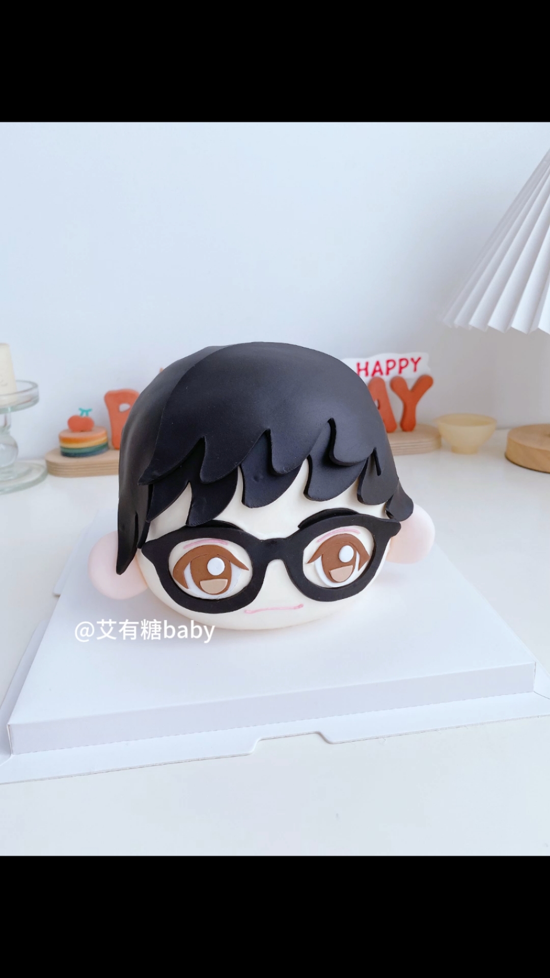 大石昌良大头生日蛋糕 北京二次元大头生日蛋糕
