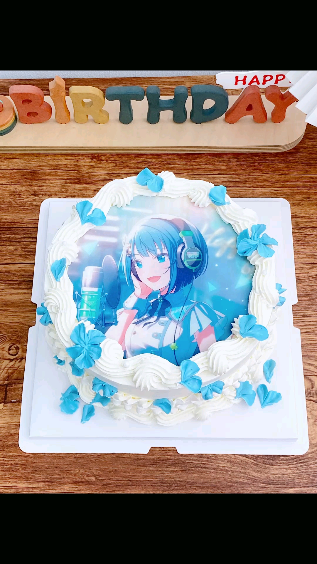 世界计划pjsk桐谷遥 北京二次元糯米纸生日蛋糕#桐谷遥# #世界计划# #糯米纸# #生