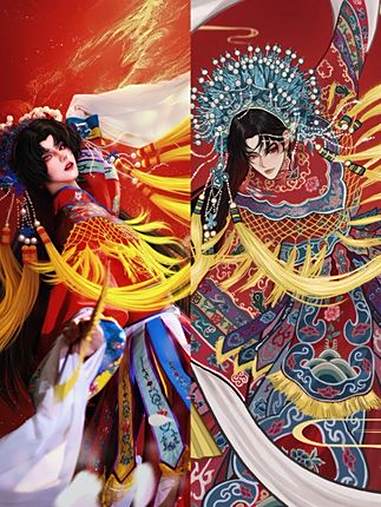 当我的京剧瓷被cos之后 ch ch瓷 cos 画画 拟人