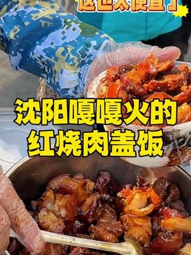 沈阳嘎嘎火的红烧肉盖饭 省饭课代表 人间烟火气 就问你们馋不馋就完了