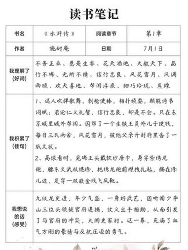 读完课外书就写读书笔记,孩子不会写,就用 读书笔记 练字帖,边阅读边练字 练字帖 快乐读书