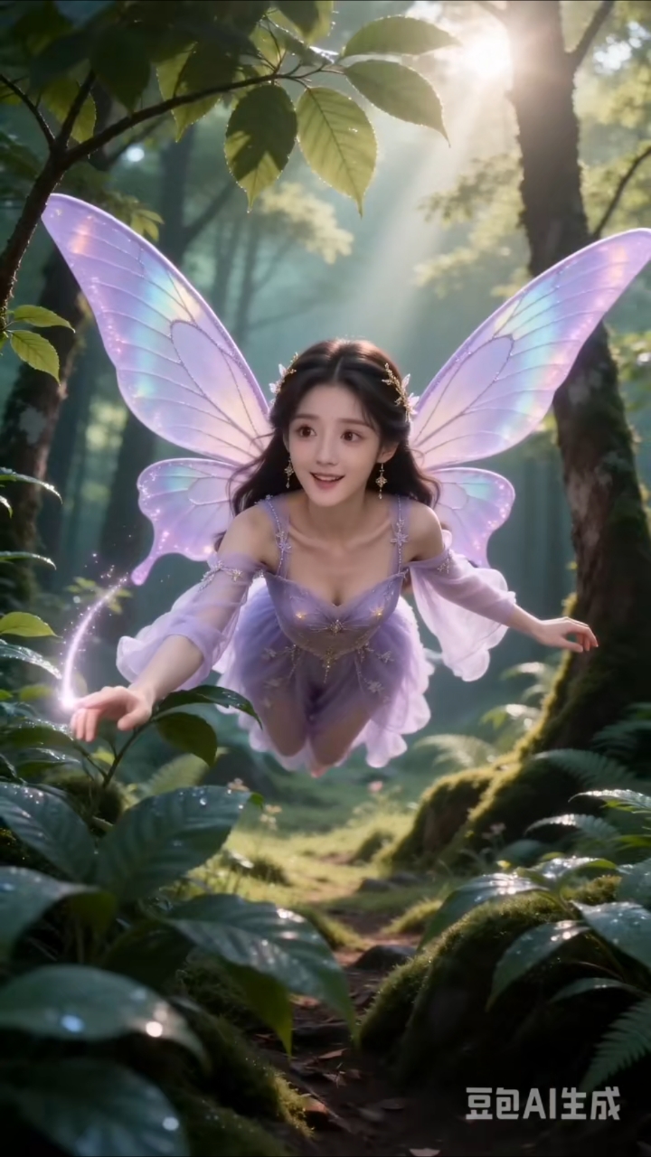 蝴蝶精灵，闯入梦幻花园，美到窒息！#新大陆计划#