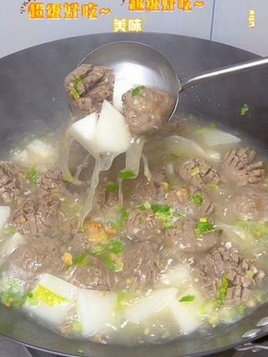 可惜那就不是广东人,不知道牛肉丸有多好吃 省饭课代表 牛肉丸 萝卜牛肉丸汤 家乡特色 广东
