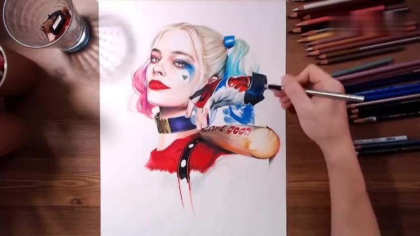 [图]手绘 自杀小组Suicide Squad _ Harley Quinn