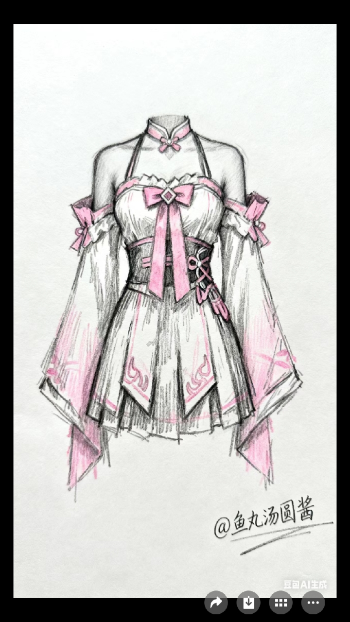 多同款式的oc衣服(所有衣服有豆包生成)