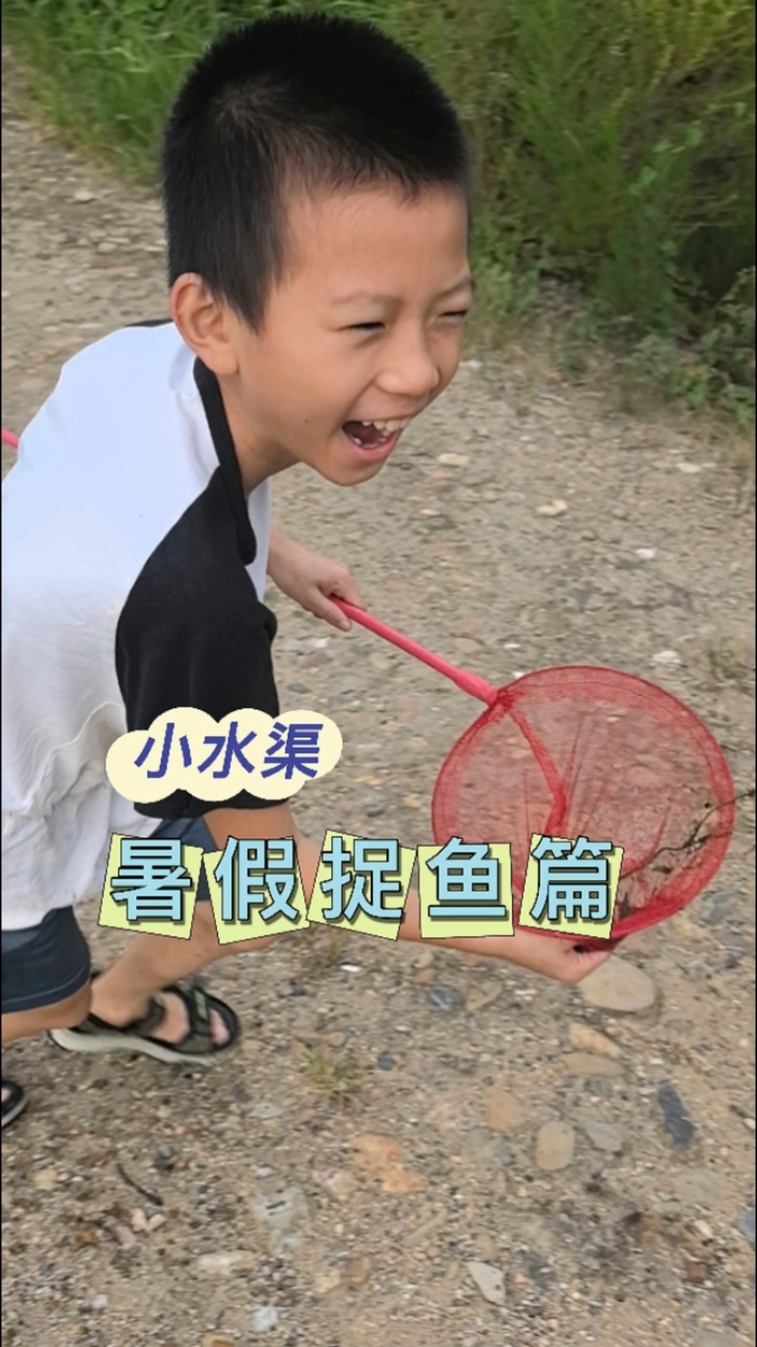 暑假捉鱼篇|小水渠里的“渔”乐时光