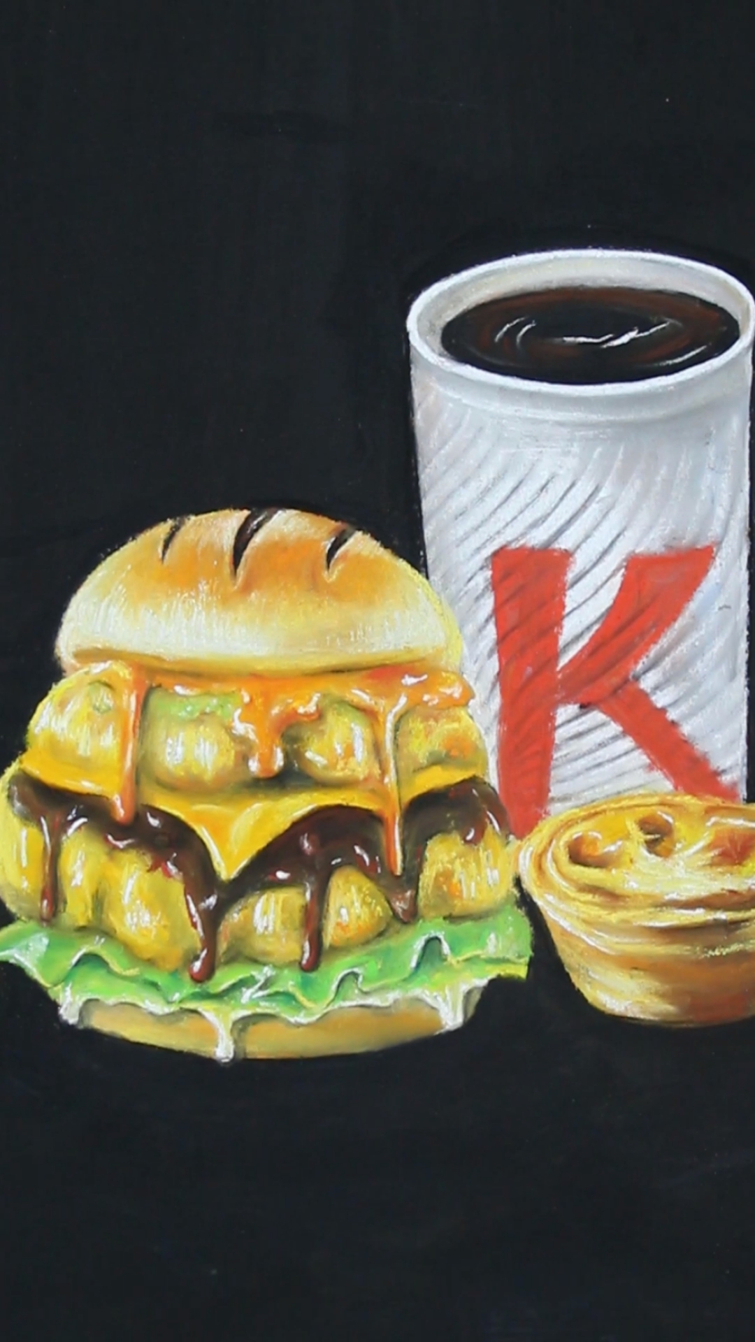 汉堡包黑板报来啦!