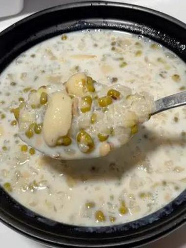 艾特你温柔体贴的对象给你做这个绿豆薏米银耳汤 绿豆汤