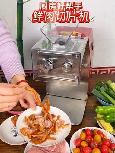 鲜肉切片机 切肉机小型切肉机 小型鲜肉切片机