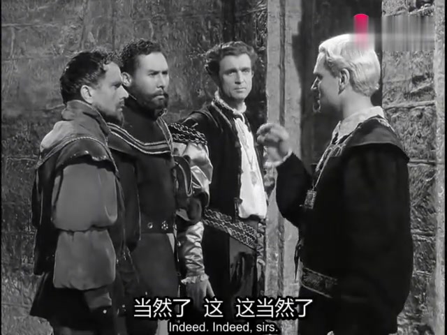 [图]经典电影配音系列王子复仇记Hamlet1948片段6侍卫告知王子夜冤情