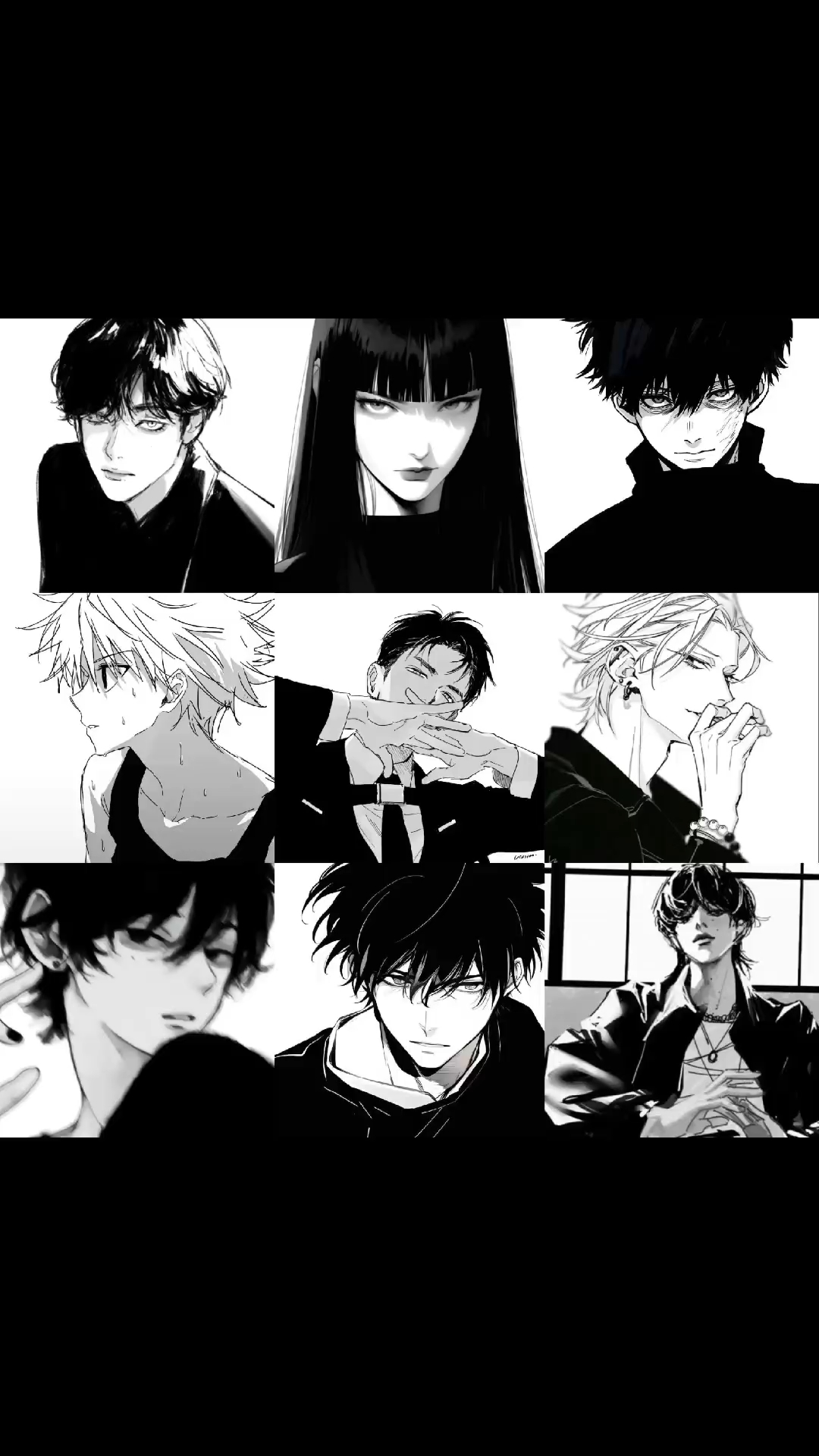 优质超A的黑白动漫头像