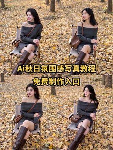 秋日氛围感写真ai特效秋日氛围感写真ai教程ai特效枫叶ai特效黄色树叶拍同款ai特效黄色