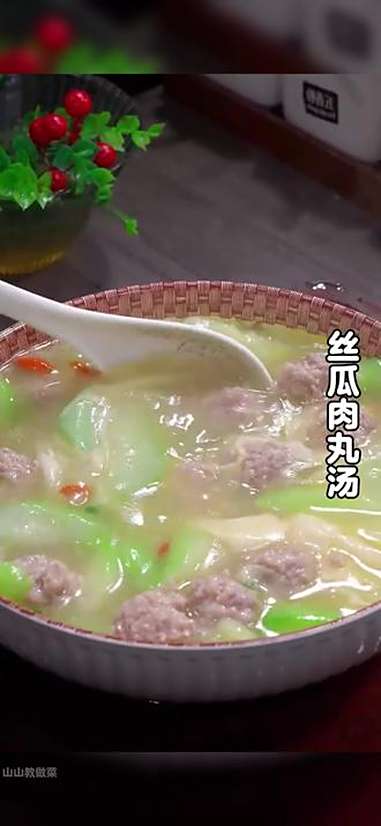 秋天天气干燥一定要多喝汤,今天分享一道丝瓜肉丸汤的做法,清淡好喝又营养。丝瓜汤 丝瓜肉丸汤