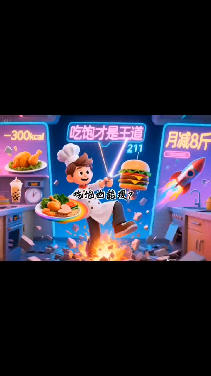 吃饱也能瘦!211饮食法,让你月甩8斤不反弹