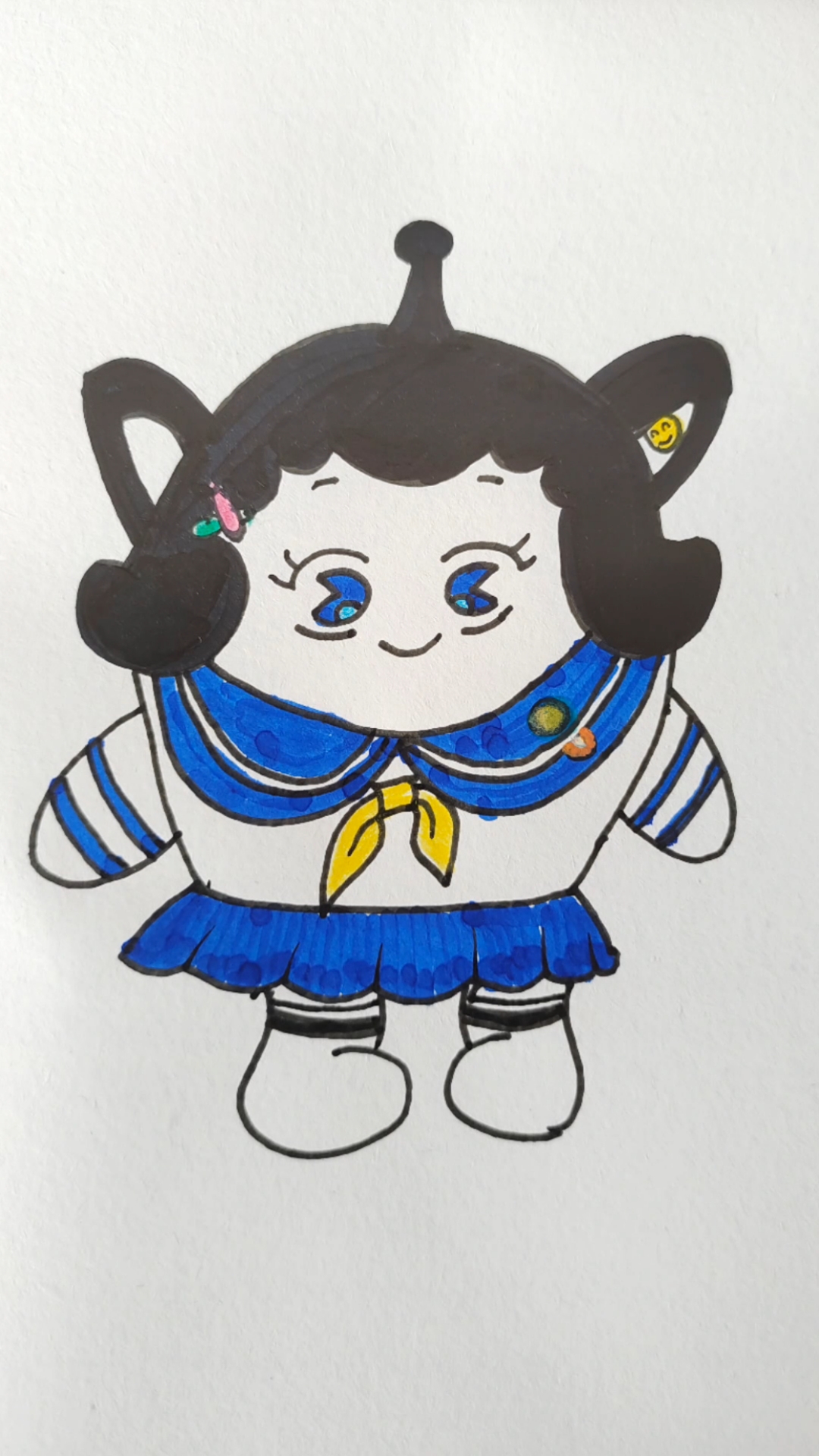 淘气丸子 鸡块妹 简笔画皮肤太多了,这一套你喜欢吗