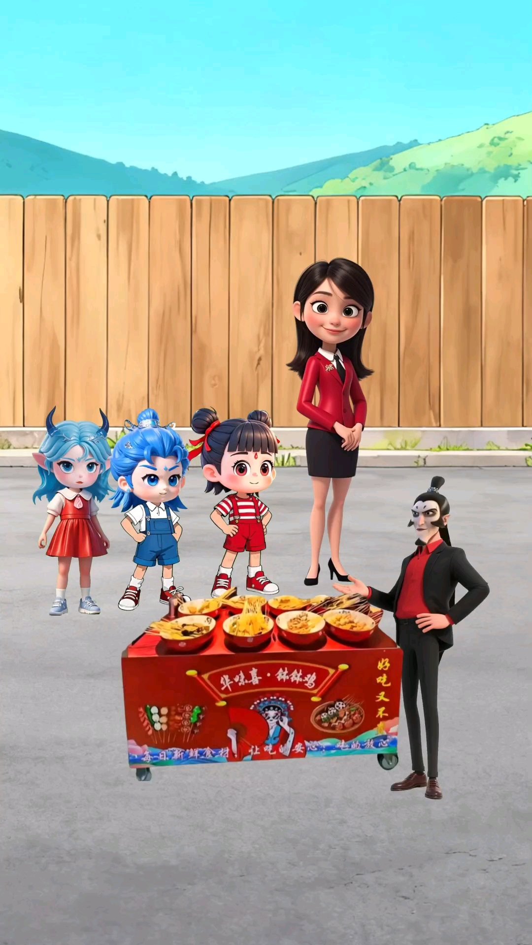 大家被钵钵鸡深深吸引住了