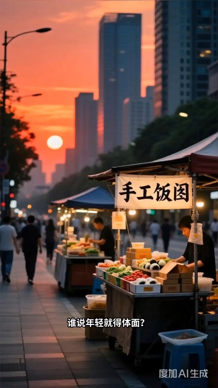 00后女孩摆摊卖饭团：谁说劳动不是体面？